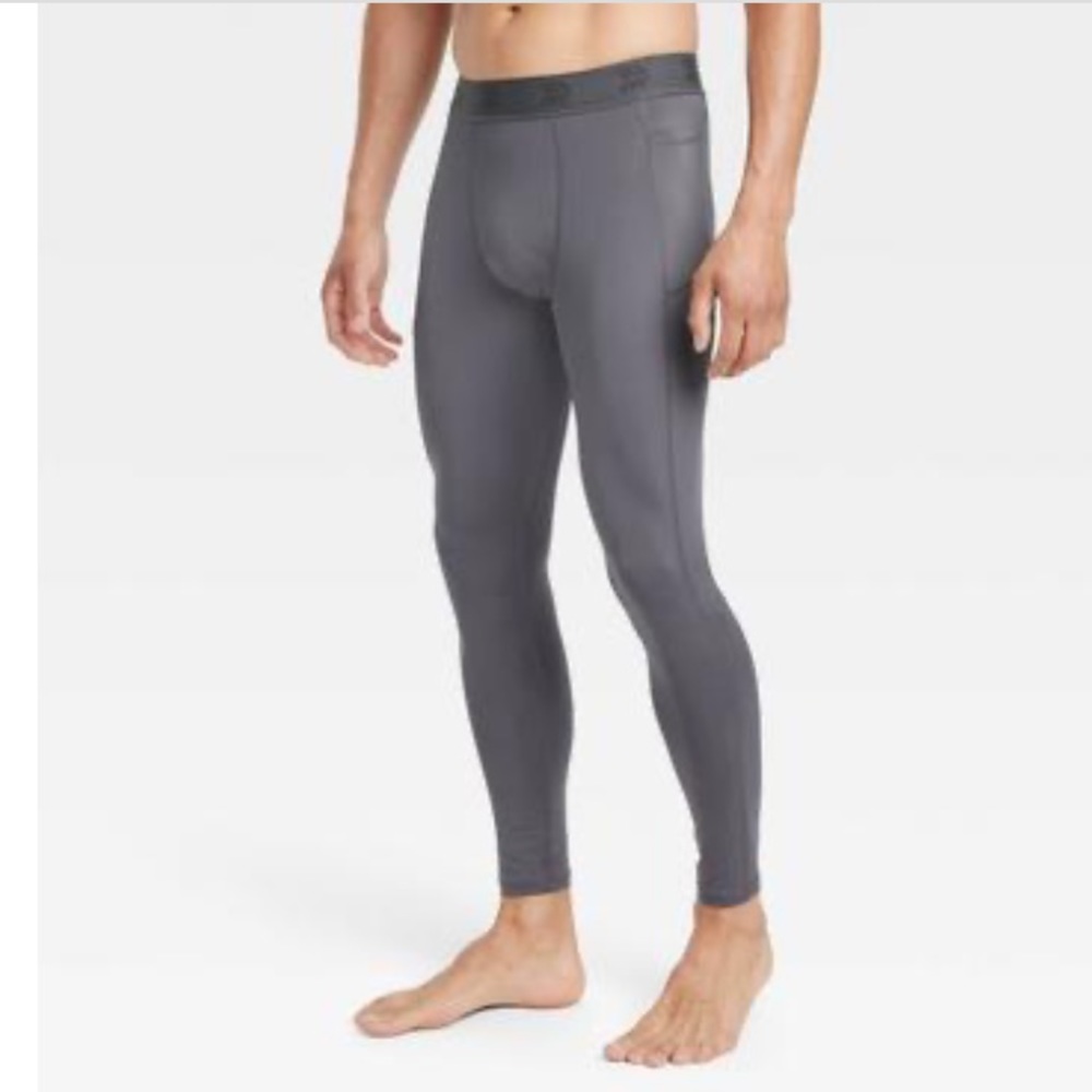 Men's Fitted Tights - All in Motion Dark Gray
